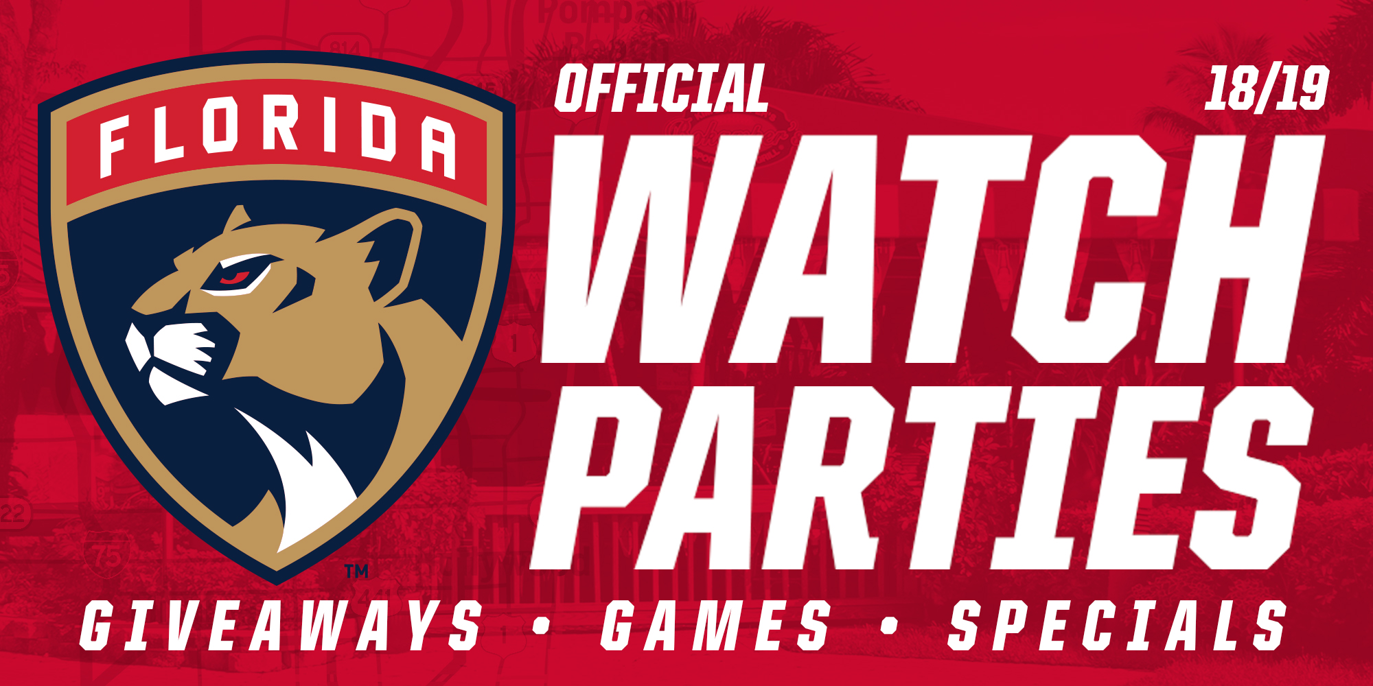 Florida Panthers Official Watch Parties image.